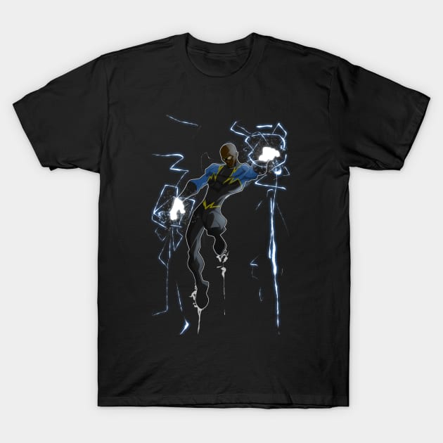 Black Lightning T-Shirt by Chinoutu007